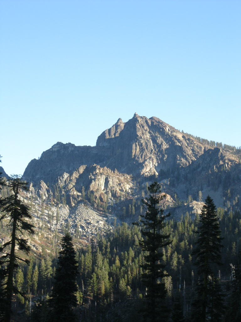 The Sierra Buttes from Packer Lake.