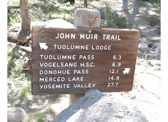 One of several trailhead signs.