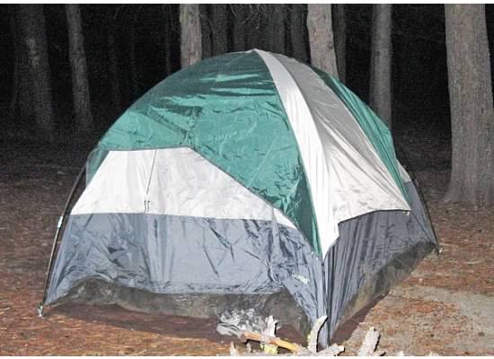 Most of the snoring came from this tent shared by Michael and Dan.